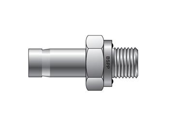 4MA4R-ED-316 Instrumentation Tube Fitting - Straight BSPP Tube End Male Adapter with ED Seal for use with Inch Tubing 4MA4R-ED-316 A-LOK Inch Tube BSPP Tube End Male Adapter with ED Seal - MA R-ED
